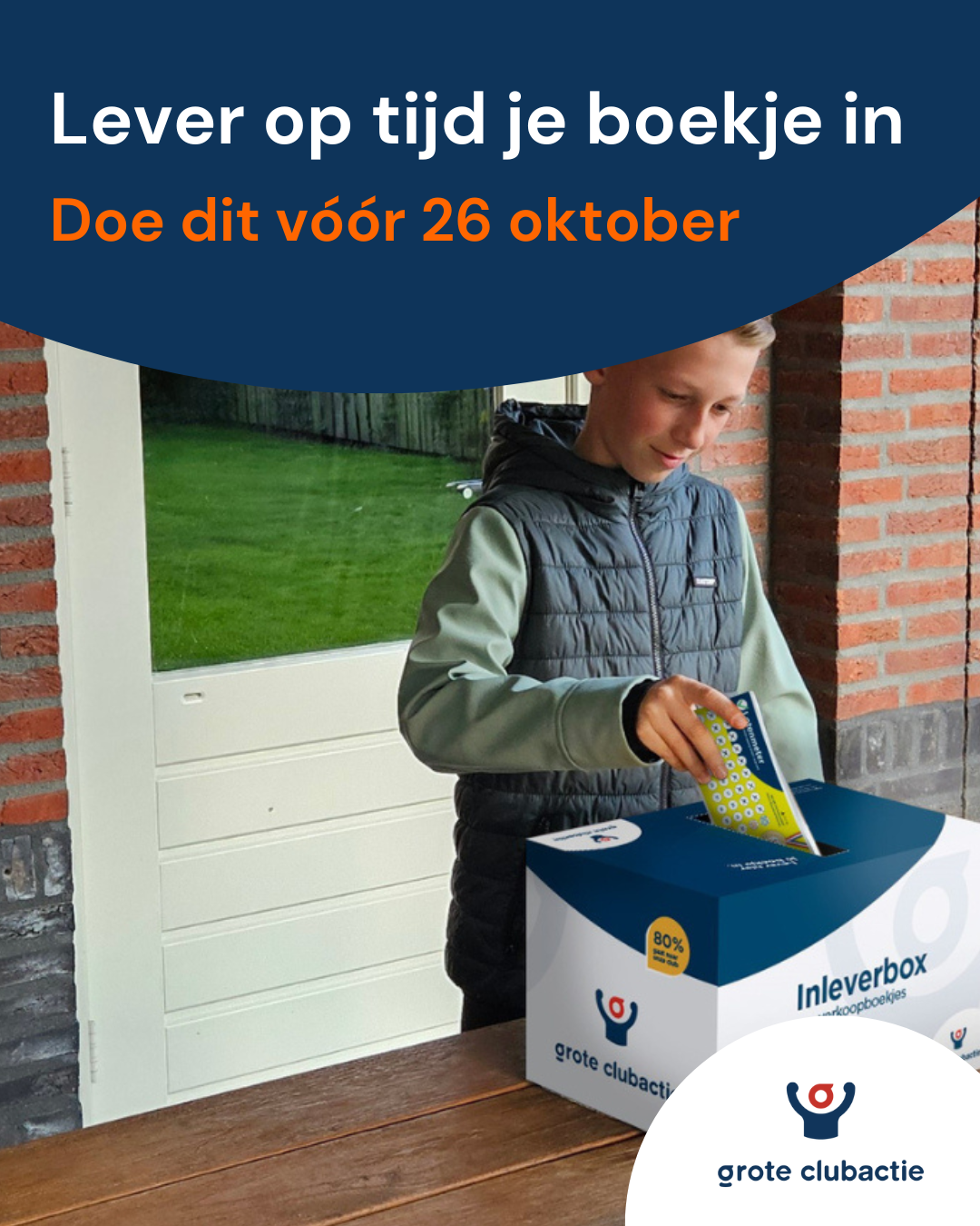 Let op: Inleveren lotenboekjes Grote Clubactie