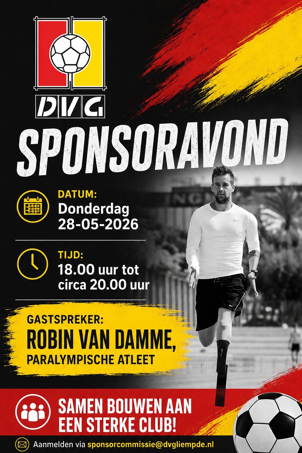Sponsoravond 28 mei: meld je aan!