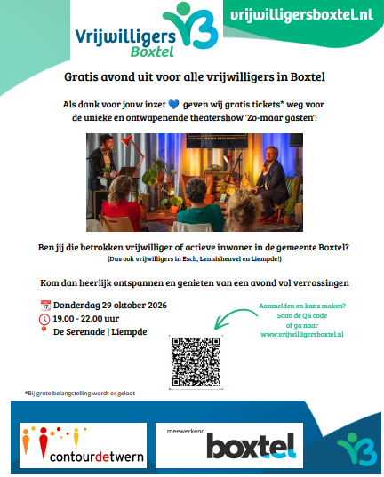 Avondje uit voor vrijwilligers